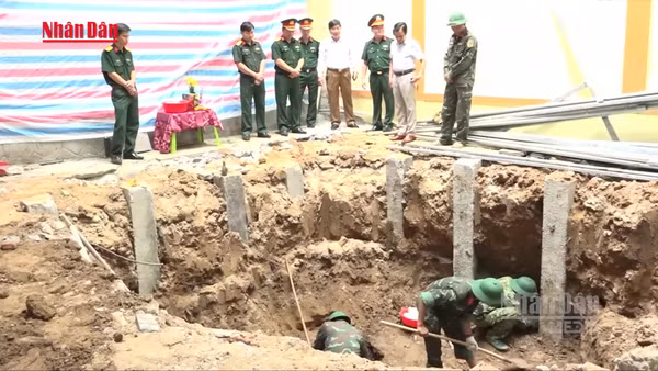 [Video] Quảng Trị quy tập 4 hài cốt liệt sĩ tại khu vực thi công bệnh viện