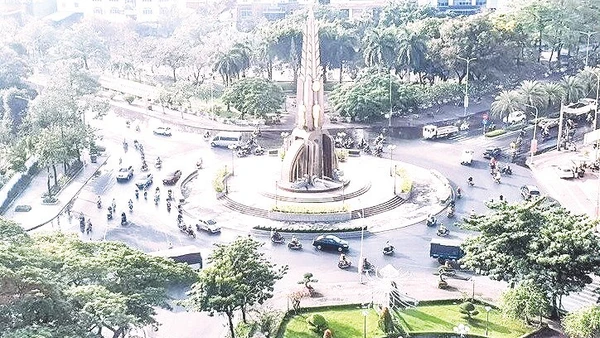 Một góc Bạc Liêu (Cà Mau) nhìn từ trên cao. Ảnh: Nhật Hồ