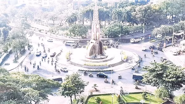 Một góc Bạc Liêu (Cà Mau) nhìn từ trên cao. Ảnh: Nhật Hồ