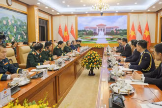 Quang cảnh cuộc hội đàm.