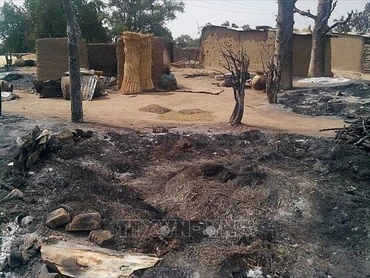 Hiện trường một vụ tấn công tại làng Kawuri, bang Borno, Nigeria. (Ảnh tư liệu: TTXVN)