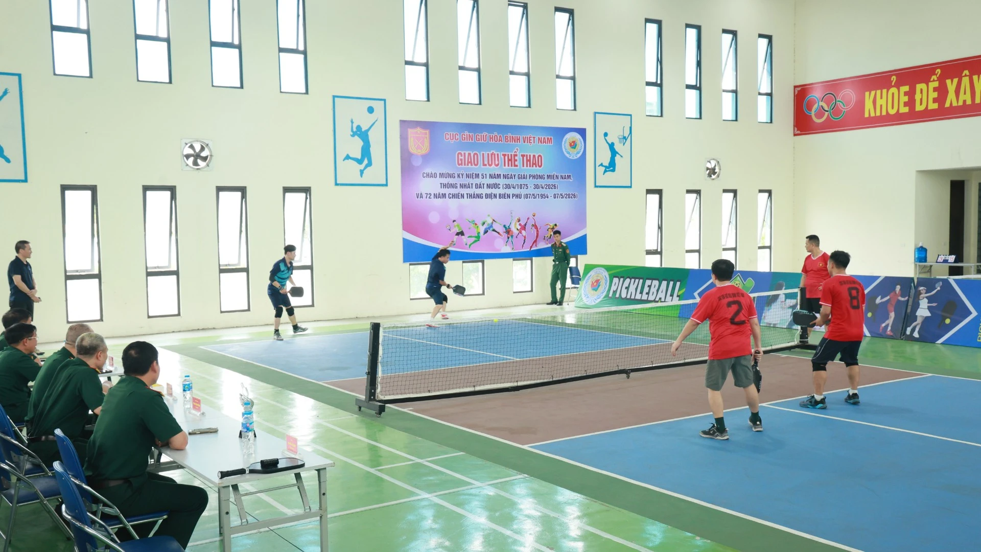 Giải Pickleball sôi động tại Cục Gìn giữ hòa bình Việt Nam