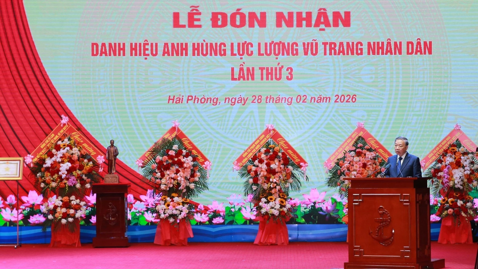 Quân chủng Hải quân đón nhận danh hiệu Anh hùng Lực lượng vũ trang lần thứ ba