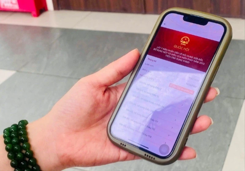 Tính đến ngày 29/5, đã có khoảng 20 triệu lượt đóng góp ý kiến sửa đổi Hiến pháp qua ứng dụng VNeID.