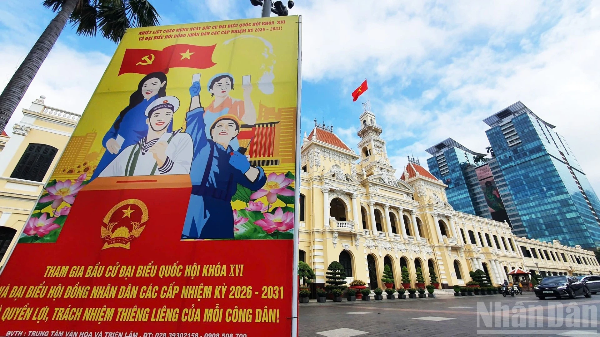 TP.HCM Rực Rỡ Cờ Đỏ Sao Vàng Chào Mừng Ngày Bầu Cử Quốc Hội Khóa XVI