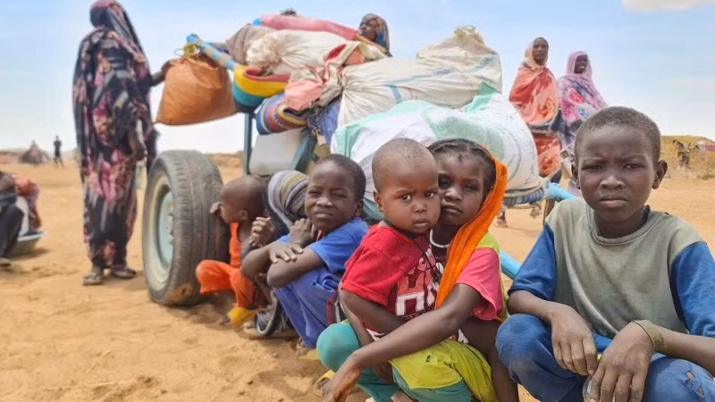 Xung đột khiến nhiều trẻ em ở Sudan phải chạy nạn. (Ảnh: WFP)