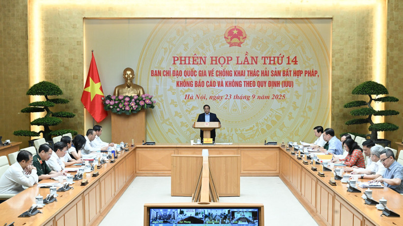Thủ tướng Phạm Minh Chính chủ trì Phiên họp lần thứ 14 của Ban Chỉ đạo về IUU.
