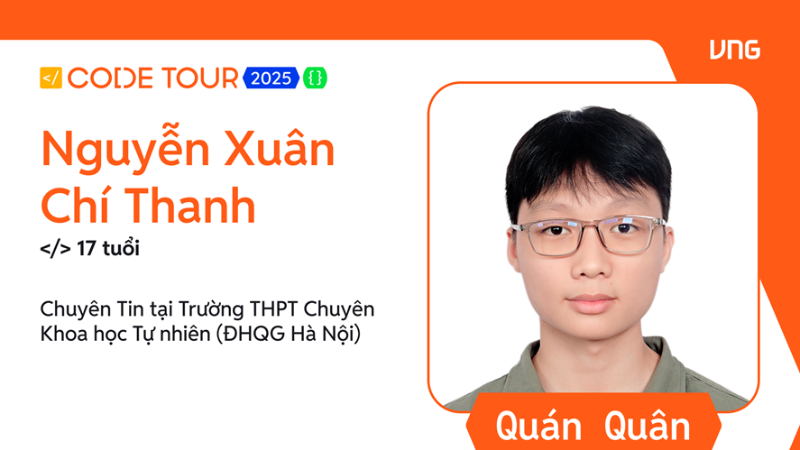 Quán quân của VNG Code Tour 2025. (Ảnh: VNG)