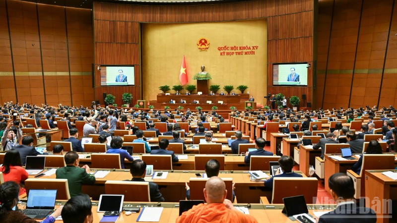 Kỳ họp thứ 10, Quốc hội khóa 15. (Ảnh: DUY LINH-THỦY NGUYÊN)