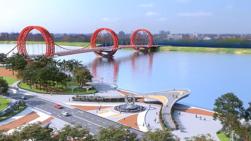 Phối cảnh dự án cầu Trà Khúc 1.