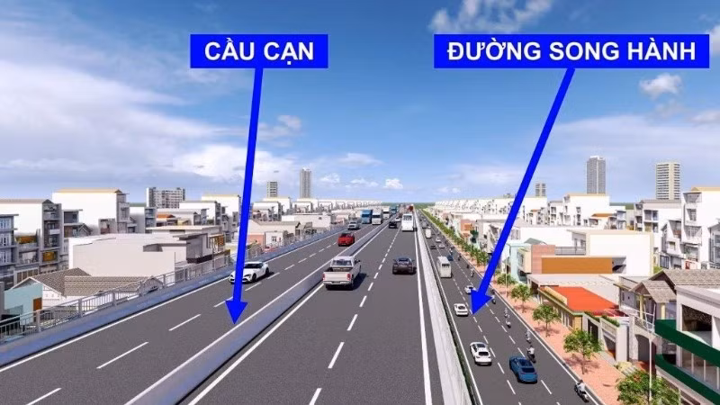 Dự án BOT mở rộng Quốc lộ 13 có quy mô 10 làn xe, rộng 60m đang tập trung cho công tác đền bù giải phóng mặt bằng. (Ảnh: TÙNG ANH)