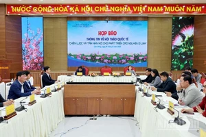 Quang cảnh họp báo.