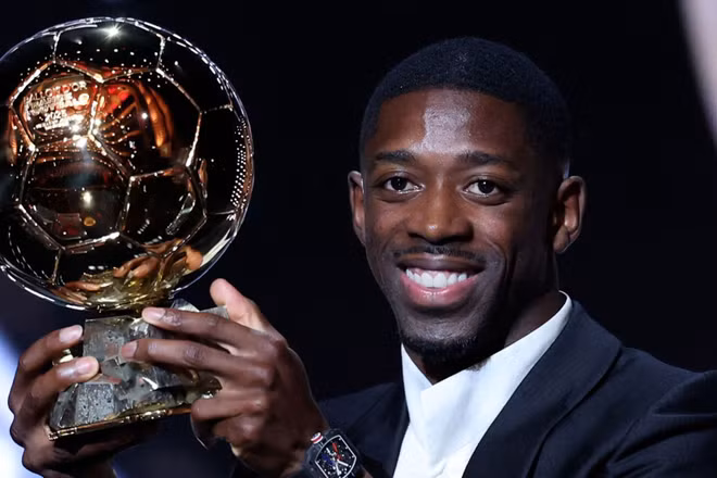 Ousmane Dembélé giành Quả bóng Vàng 2025. (Ảnh: UEFA)