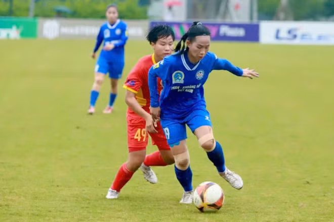 Than khoáng sản Việt Nam giành chiến thắng 1-0 trước Thành phố Hồ Chí Minh II. (Ảnh: VFF)