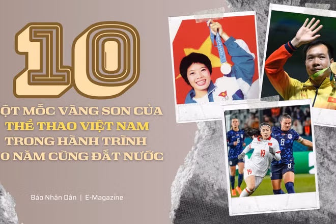 10 cột mốc vàng son của thể thao Việt Nam trong hành trình 80 năm cùng đất nước