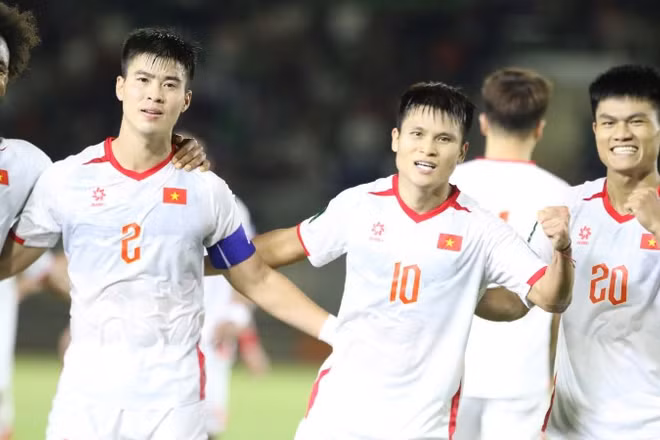 Đội tuyển Việt Nam vừa có chiến thắng 2-0 trước đội tuyển Lào. (Ảnh: VFF)