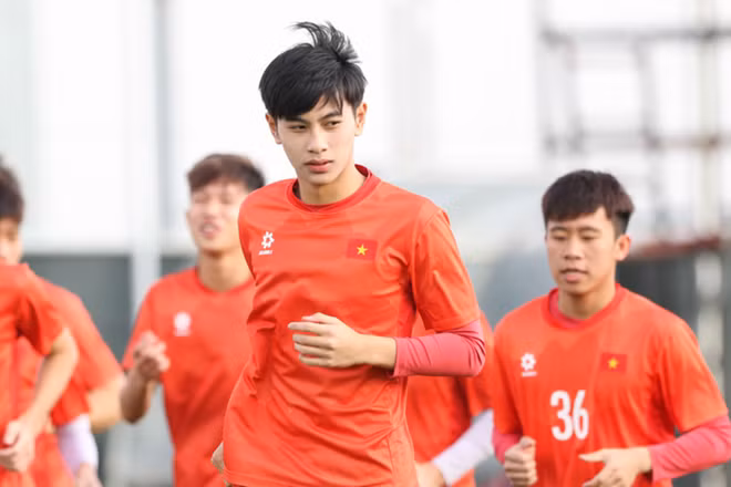 Tiền đạo trẻ Trần Gia Bảo. (Ảnh: VFF)