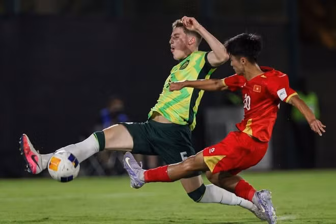 U17 Việt Nam không thể vượt qua U17 Australia để tiến vào bán kết U17 châu Á 2026. (Ảnh: AFC)