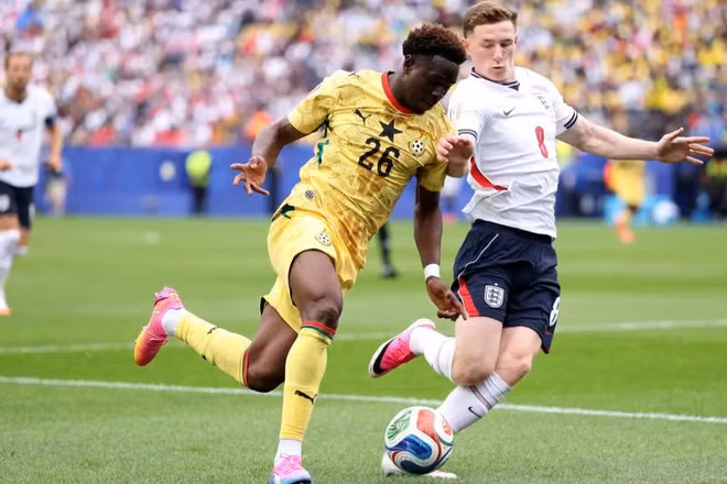 Đội tuyển Ghana thi đấu kiên cường để chia điểm cùng Anh. (Ảnh: FIFA)