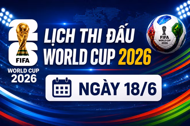 Lịch thi đấu World Cup ngày 18/6: Bồ Đào Nha ra quân, Anh đụng độ Croatia