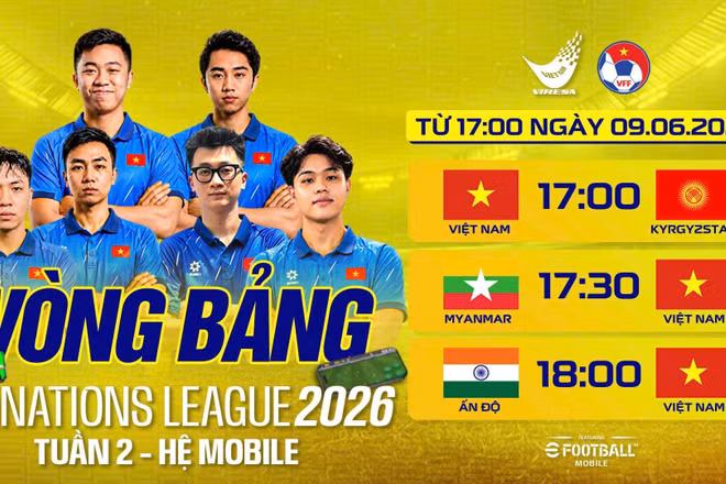 Lịch thi đấu của đội tuyển eFootball Việt Nam. 