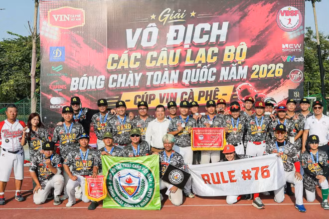 Câu lạc bộ bóng chày Công an nhân dân giành ngôi Á quân. 