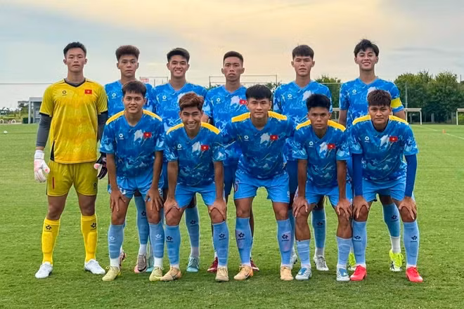 Đội hình xuất phát của U20 Việt Nam. (Ảnh: VFF)