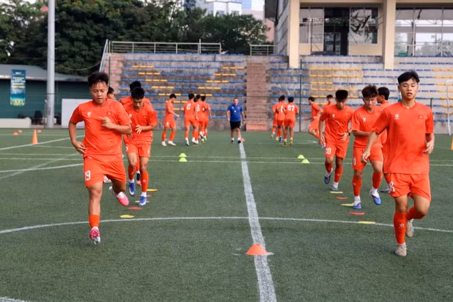 Các cầu thủ U15 Việt Nam nỗ lực hướng tới FIFA U15 World Cup & Festival 2026. (Ảnh: VFF)