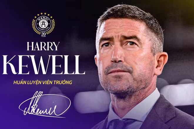 Hà Nội FC bổ nhiệm huấn luyện viên Harry Kewell. (Ảnh: Hà Nội FC)