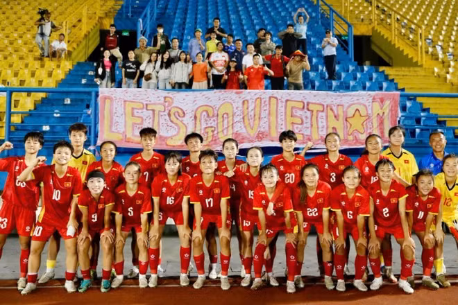 Đội tuyển U17 nữ Việt Nam đã xuất sắc giành tấm vé vào Vòng chung kết U17 nữ châu Á 2026 diễn ra tại Trung Quốc. (Ảnh: VFF)