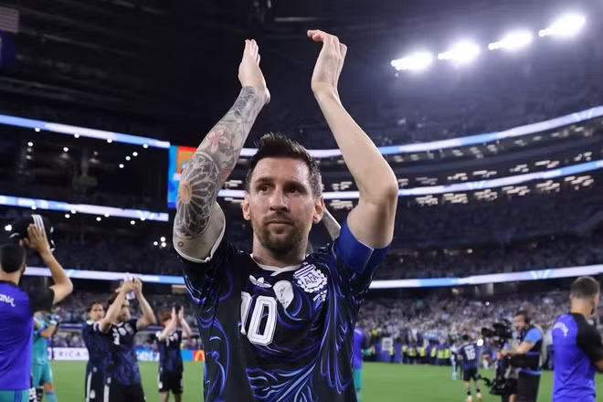 Messi ghi 1 bàn thắng trong chiến thắng của Argentina trước Jordan. (Ảnh: FIFA)