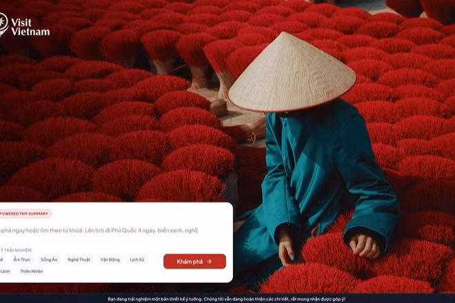 Bản demo nền tảng "Visit Vietnam" sẽ được giới thiệu ngày 20/12/2025.