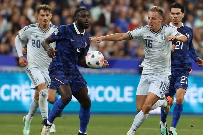 Pháp không thể kéo dài chuỗi thắng lên ba trận. (Ảnh: FIGC)