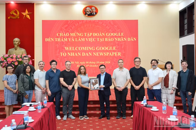 [Ảnh] Đoàn lãnh đạo Tập đoàn Google thăm và làm việc tại Báo Nhân Dân