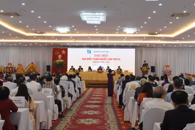 Đại hội đại biểu toàn quốc lần thứ XI của Hội Nhạc sĩ Việt Nam. (Ảnh: VIỆT SỸ)