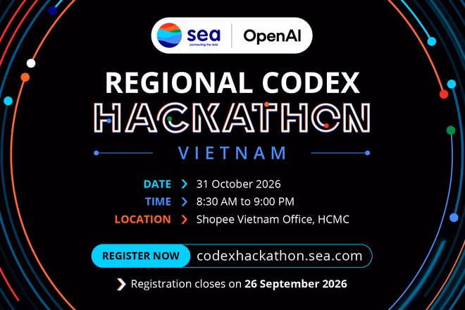Sea x OpenAI Codex Hackathon sẽ diễn ra tại Việt Nam vào ngày 31/10. 