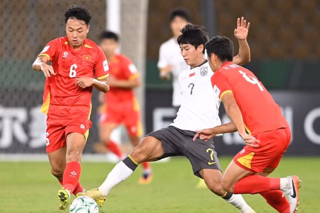 U23 Việt Nam chấp nhận thua 0-3 trước U23 Trung Quốc. (Ảnh: AFC)