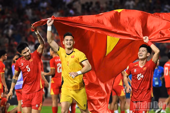 Đội tuyển Việt Nam bước vào tranh tài FIFA ASEAN Cup 2026. (Ảnh: TRẦN HẢI)