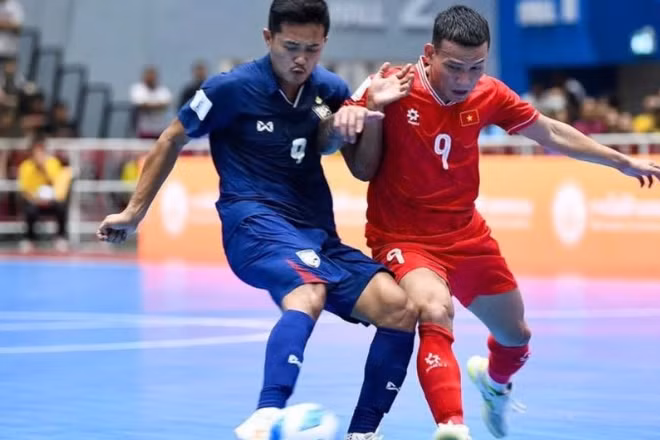 Đội tuyển futsal Việt Nam chung bảng cùng đội tuyển futsal Thái Lan. (Ảnh: VFF)