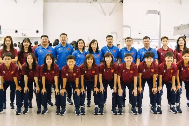 Các thành viên đội tuyển futsal nữ Việt Nam tham dự Giải vô địch Đông Nam Á 2026. (Ảnh: Thái Sơn Nam FC) 