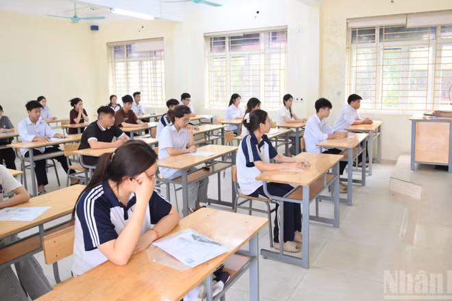 Thí sinh tại kỳ thi tốt nghiệp trung học phổ thông năm 2026 (Ảnh: THẾ ĐẠI)