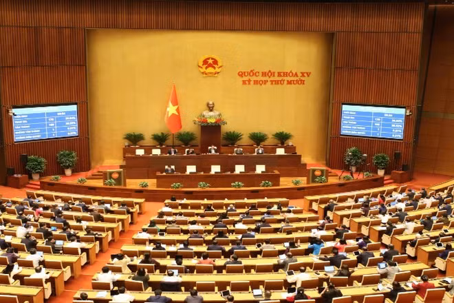 Quốc hội khóa XV biểu quyết thông qua Luật sửa đổi, bổ sung một số điều của Luật Sở hữu trí tuệ.
