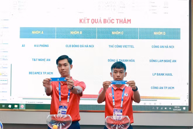 Ban Tổ chức tiến hành bốc thăm cho 16 đội vượt qua vòng loại. 
