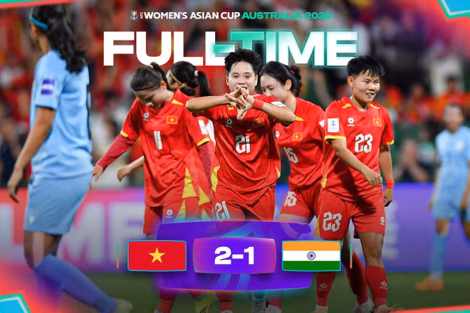 Bàn thắng của Ngân Thị Vạn Sự được đề cử bàn thắng đẹp nhất vòng bảng AFC Women’s Asian Cup Australia 2026. (Ảnh: AFC)