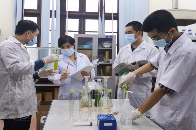 Hoạt động nghiên cứu tại Phòng Thí nghiệm trọng điểm Công nghệ Lọc, Hóa dầu (Viện Hóa học công nghiệp Việt Nam).