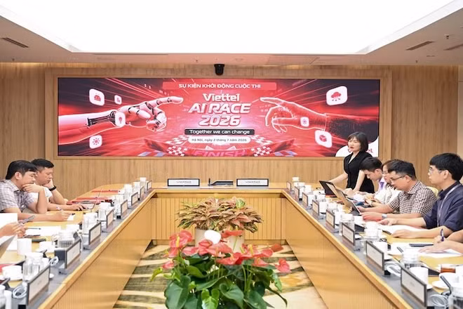 Quang cảnh Lễ phát động cuộc thi Viettel AI Race 2026.