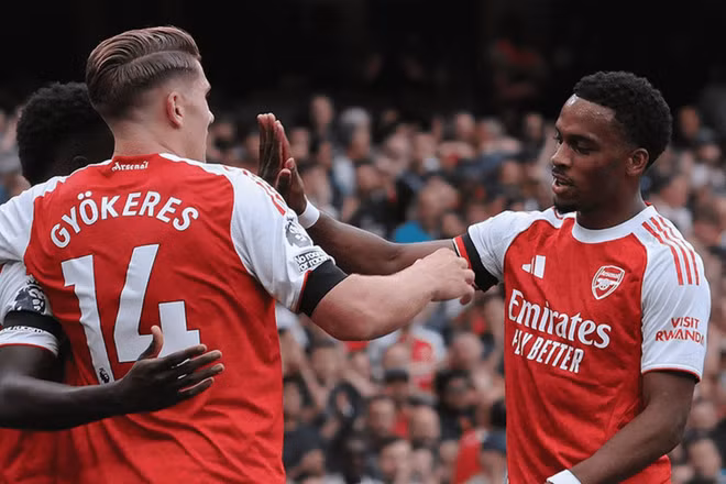 Arsenal tạm thời dẫn đầu bảng sau 2 chiến thắng. (Ảnh: Arsenal FC)