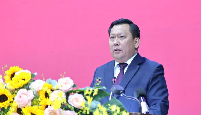 Phó Chủ tịch Ủy ban nhân dân tỉnh Tây Ninh Huỳnh Văn Sơn phát biểu z6936915598550-8bb7fc737a13cb90e0d12198a2e18dff.jpg