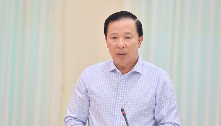 Chủ tịch Ủy ban nhân dân tỉnh Tây Ninh Nguyễn Văn Út phát biểu. z7051397987427-a2d20bd05305157c88c4b0cfa06211db.jpg