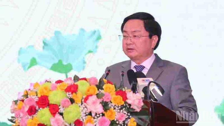 Bí thư Tỉnh ủy Tây Ninh Nguyễn Văn Quyết phát biểu. ndo_br_z6756655552461-170abb549598b5e461c7e918b153c70c.jpg